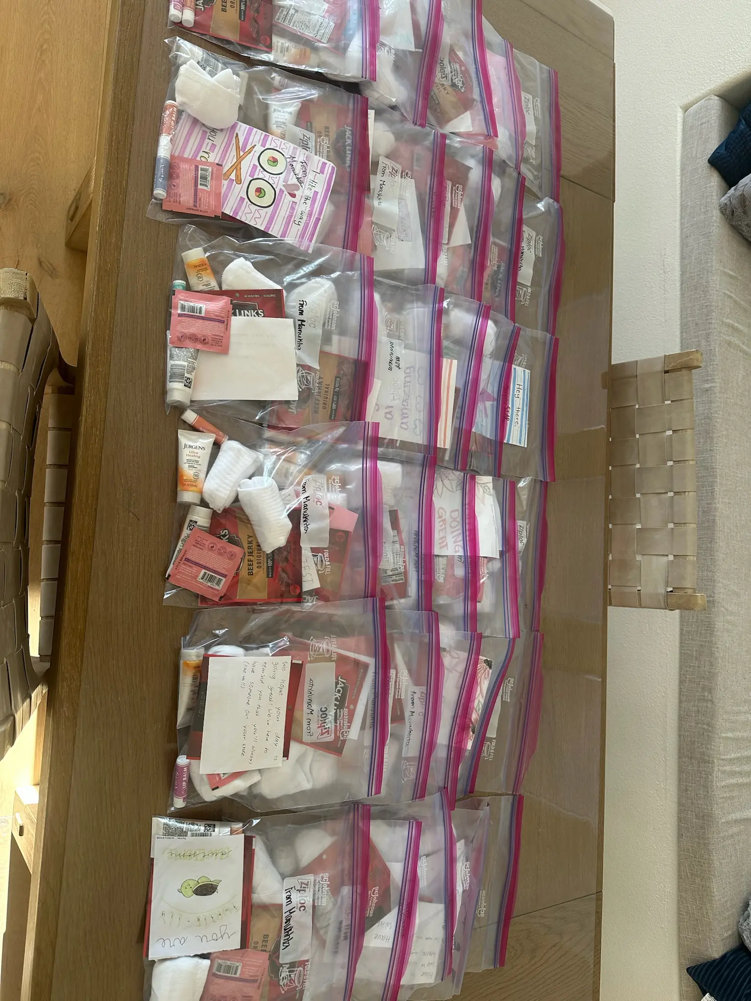 sorting the kits