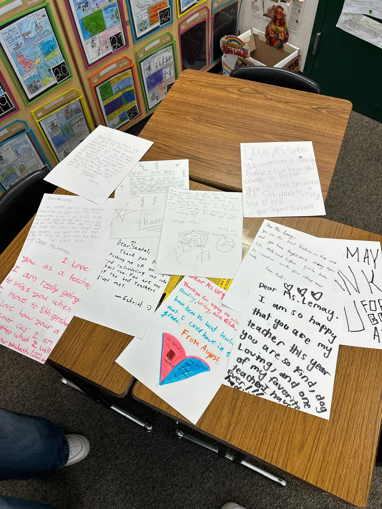 teacher appreciation letters